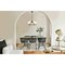 Z-Lite Gianna Chandelier, 5-Light, 26 In.W x 15.75 In.H, Matte Black/White 7509-5-26MB - alternate 6